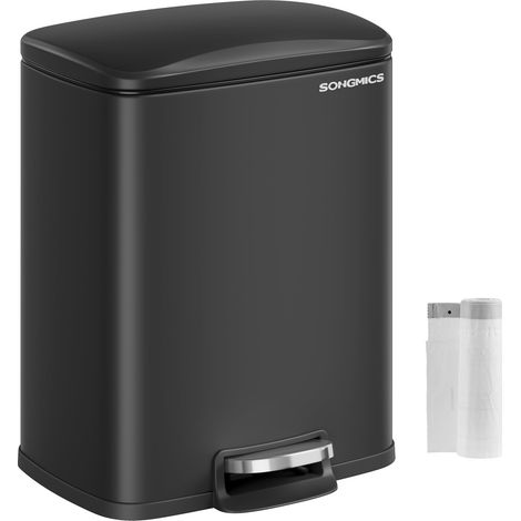 Poubelle de Cuisine à Pédale, 20 L, Couvercle à Fermeture Douce (1/5)