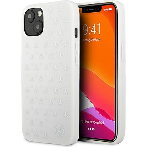 iPhone 13 mini Mercedes Hardcase Argento Stelle Bianco (1/5)
