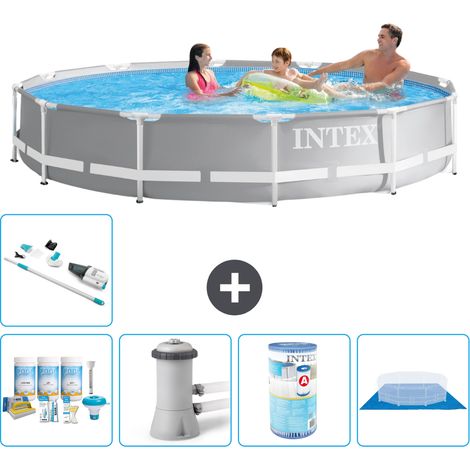 Intex Piscina Prism Frame Rotonda - 366x76 cm - 7-pezzi  S31957 (1/5)