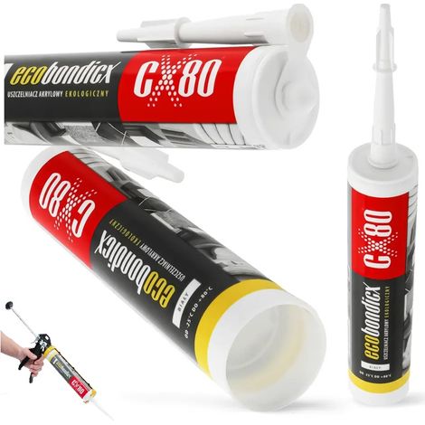 Sellador acrílico ecológico blanco ecobondicx 300 ml CX80 60909 (1/5)