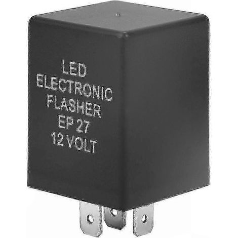 Relais clignotant à LED EP27 à 5 broches, utilisé pour résoudre les problèmes de clignotement des clignotants, 12 V (1/4)