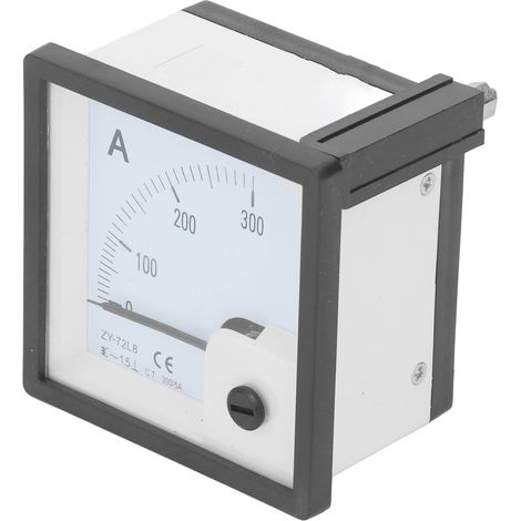 Ampèremètre à aiguille de type panneau de commande, précis, pour moteurs, 0 à 300 A (1/5)
