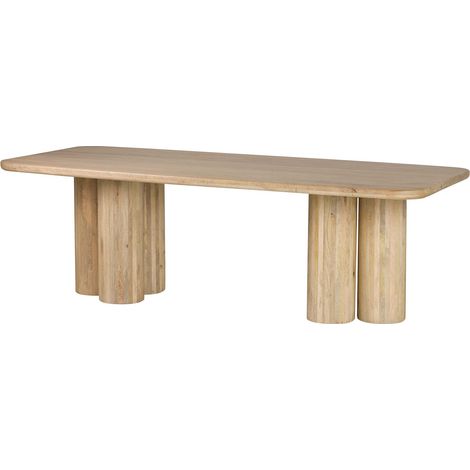 Felo Esstisch aus braunem Mangoholz, 240 x 100 x 76 cm (1/5)