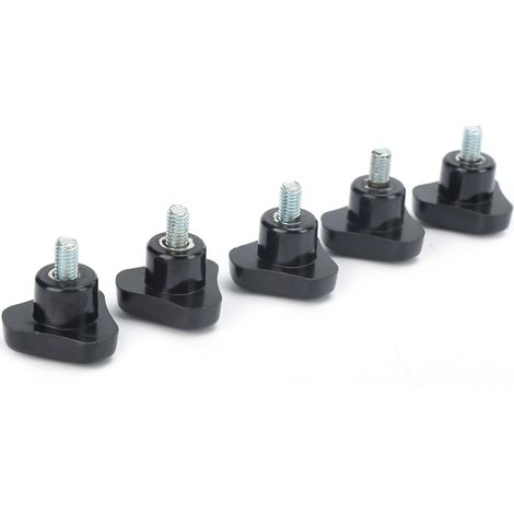 5 Stück Drehbank-Handgriff mit Drehknopfmutter, Dreieck-Verriegelungsgriff, Hardware M6x32x10 (1/5)