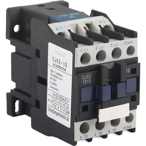 18-A-Wechselstromschütz, normalerweise offen, hohe Empfindlichkeit, starke Leitfähigkeit, flammhemmend, Industrieelektrik (1/4)