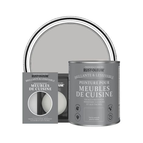 Peinture pour Meubles de Cuisine, Finition Brillante - Silex (1/3)