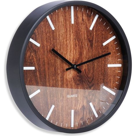 Reloj de pared negro de 29,5 cm (1/5)