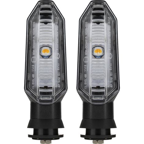 Clignotants LED Moto Compatible Honda Click Vario Winner X-ADV ABS Noir Étanche IP67 Haute Luminosité Remplacement Facile 2 Pièces (1/5)