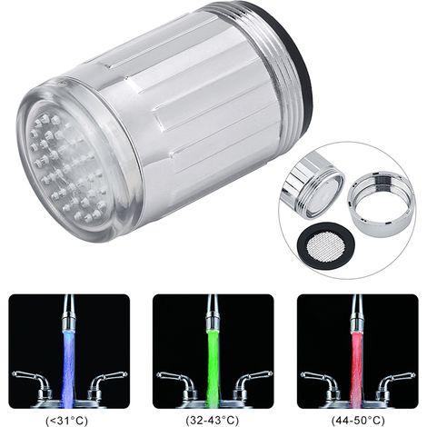 Küchenarmatur mit Temperatursensor und 3-farbiger LED-Beleuchtung (1/5)
