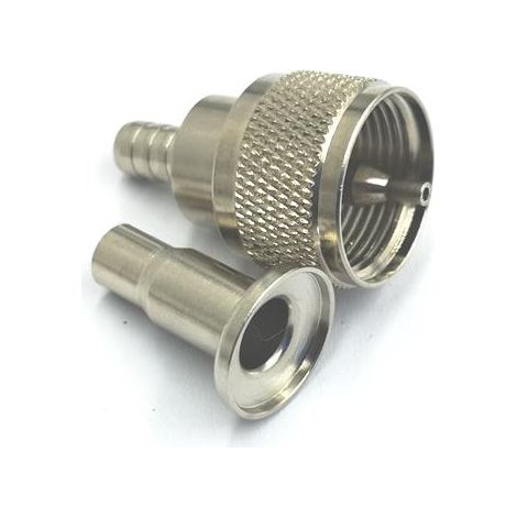 Connecteur coaxial RS PRO Mâle Droit, raccordement Câble 50O Montage sur câble ( Prix pour 1 ) (1/2)