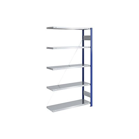 eurokraft pro  Scaffale a innesto per magazzino  montanti blu  (1/2)