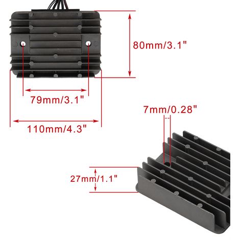 The voltage regulator rectifier is suitable for GSX1300R and GXR1300G models 32101-24F00 (1999-2007). (1/4)