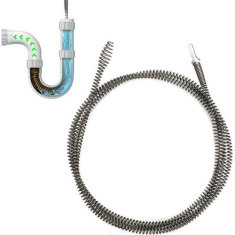 Furet Deboucheur, Furet Plomberie, 3m X 10mm Spirale DéBoucheur Wc, Furet Deboucheur Wc Professionnel, Sonde De Debouchag (1/5)