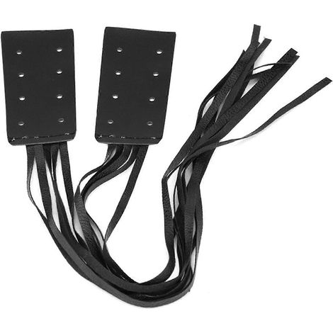 Lot de 2 couvre-poignées à franges et pompons pour guidon de moto, universels (1/5)