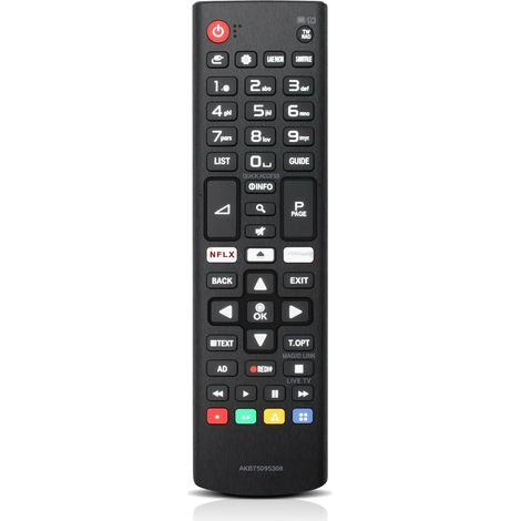 Télécommande de rechange pour LG AKB75095308 Télécommande universelle de rechange compatible avec téléviseur LG UHD OLED EVO QHD QNED NanoCell 4K 8K Smart TV (1/5)