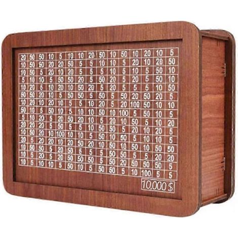 Tirelire en bois pour adultes et enfants, tirelire avec compteur, boîte à monnaie réutilisable (1/5)