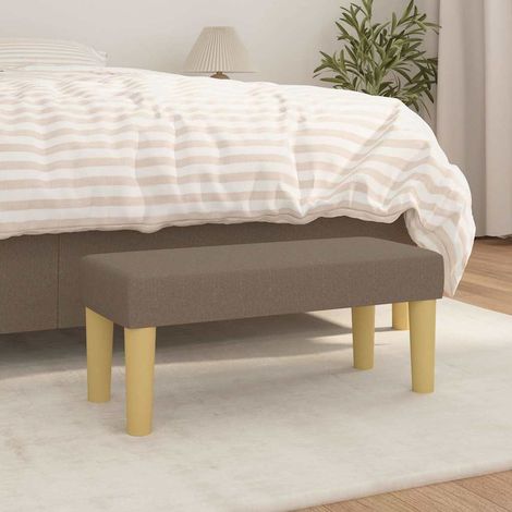 Banc - Banc de salon Banc de table Taupe 70x30x30 cm Tissu BV214716 - BonneVie (1/5)