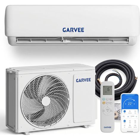 12000BTU Climatiseur Split Inverter Silencieux, Refroidissement Et Chauffage, Contrôle Par Application Wi-Fi, Minuterie, Réfrigérant R32, Classe Énergétique A++ (1/5)