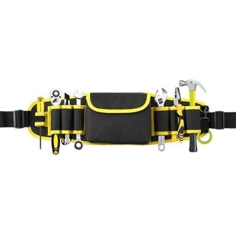 Sacoche à Outils Professionnelle , Réglable Porte-Outil Sac de Ceinture , Sac à outils Sacoche , Ceinture à Outil d'électricien , Pochette à Outils Organisateur , Sac de Ceinture de Jardin(Jaune) (1/3)