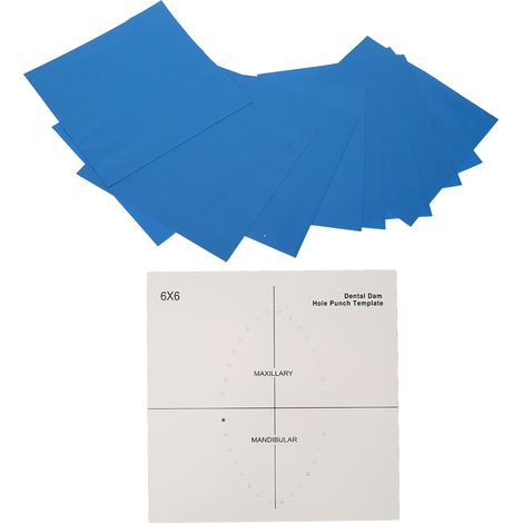 Dame dentaire en caoutchouc Smart Dam bleue, sans poudre et sans parfum, 36 feuilles, barrière d'isolation hygiénique (1/5)