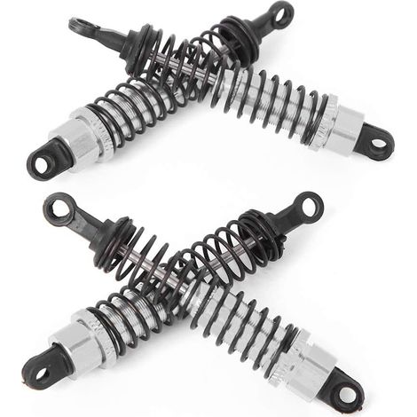 Amortisseurs Avant et Arrière de Voiture RC 80MM, Accessoire de Mise à Niveau Durable pour RGT 136100 1/10, Alliage D'aluminium, 3 Couleurs, Paquet de 4 (Argent 68126S) (1/5)