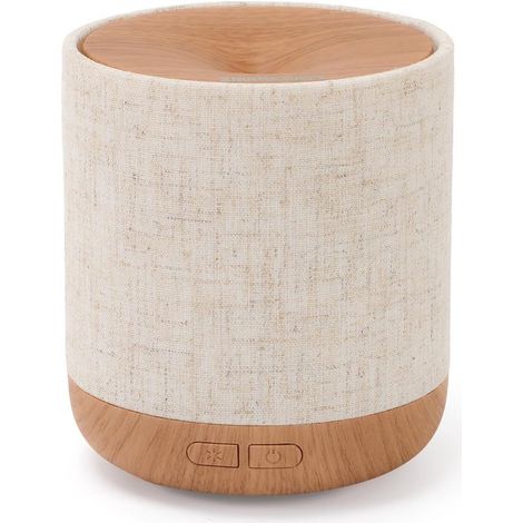 Difusor de aromas - Lámpara humidificadora - Ambiente relajante - Ultrasónico silencioso - 200 ml - Marrón claro (1/5)