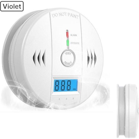 Rilevatore di monossido di carbonio - Funziona a batteria - Con display digitale a LED - Allarme acustico e pulsante di test - Adatto per casa, ristoranti, hotel e uffici (1/5)