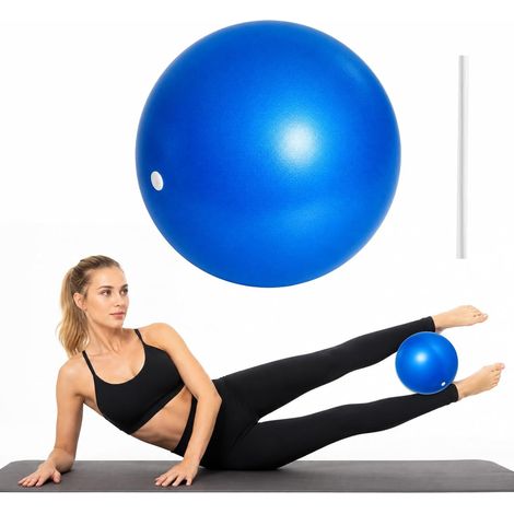 Ballon Gym Ballon Yoga Gonflable Multifonction 25 cm pour Fitness Rééducation Pilates Équilibre Renforcement Musculaire Entraînement à la Maison avec Accessoire de Gonflage (1/5)