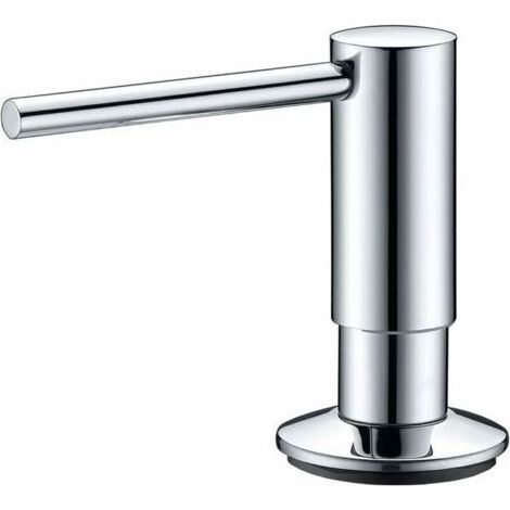 Distributeur de savon Mizzo Govaro avec bec rotatif à 360° - Distributeur de savon liquide rechargeable par le haut pour évier de cuisine - Distributeur de savon liquide en acier inoxydable chr (1/5)