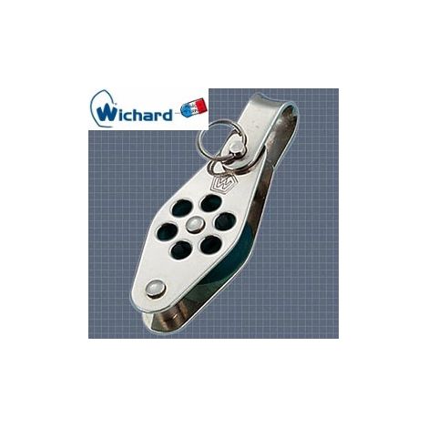 Poulie inox 316L simple anneau ringot Ø24 wichard