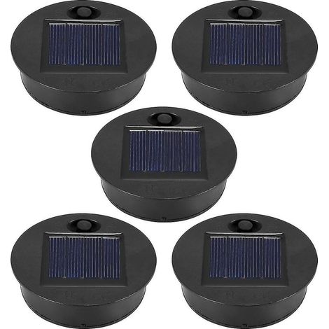 Kit de pièces de rechange pour lampe solaire (partie supérieure : 7 cm, partie inférieure : 6 cm), LED blanc chaud 7 lumens étanche-AquaForge (1/5)