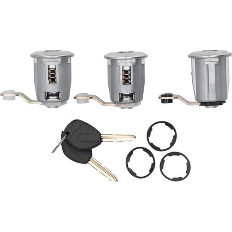 Lot de 3 cylindres de serrure de porte avec clés 252522 compatibles avec Citroën Berlingo/Xsara/Xsara Picasso (1/5)
