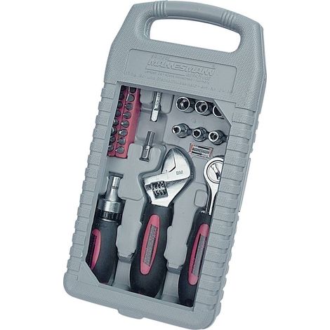 Brüder Mannesmann M29038 Kit utensili Tuttofare in valigia 37 parti (1/2)