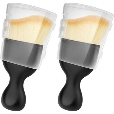 Brush - Car Interior Cleaning Brush - Tapered Bristles For Vents And Dashboards - Non-Scratch - 2 Pieces