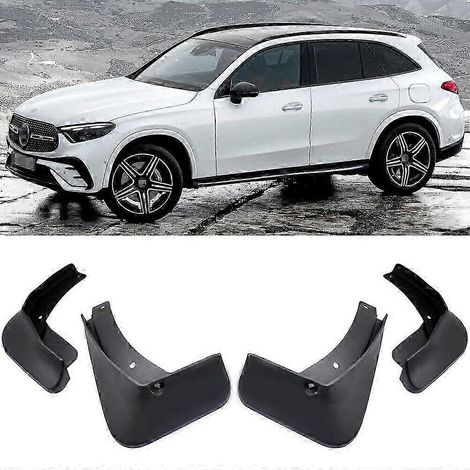 Bavettes de protection anti-éclaboussures de qualité supérieure pour Mercedes GLC 300 AMG-Line avec RB 2023-2024