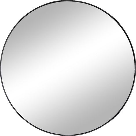 Specchio a muro rotondo in Metallo D.80 cm Nero JAFFREL (1/4)