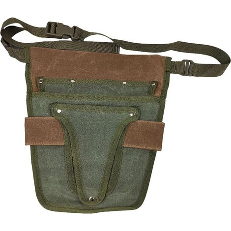 Praktischer Gartengerätegürtel mit mehreren Taschen, kleine, robuste Werkzeugtasche, Gürtel für Gartengeräte im Freien