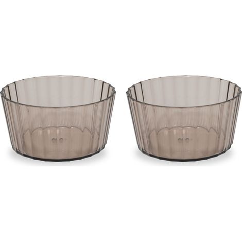 WD LifeStyle Set 2 Coppette in Acrilico 490 Ml Marrone (1/2)