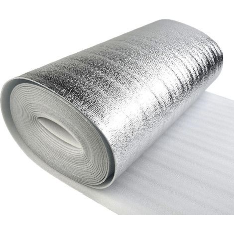 Film réfléchissant isolant 10 m x 30 cm, feuille d’aluminium pour radiateur et mur, décoration intérieure, 1 pièce (1/5)