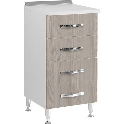 Cassettiera per Cucine Componibili L.40 x P.50 x H.85. Col. Olmo Linea