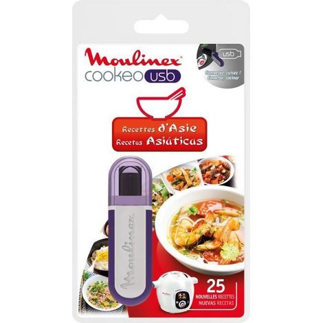 CLE USB 25 RECETTES D ASIE COOKEO XA600311 pour Cuiseur vapeur (1/2)