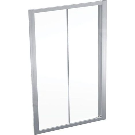 Geberit GEO - Porte de douche 120x190 cm, argent/verre clair 560.153.00.2 (1/2)