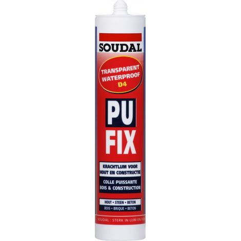 Transparenter Polyurethan-Kleber Fix Cartouche 310ml - Soudal