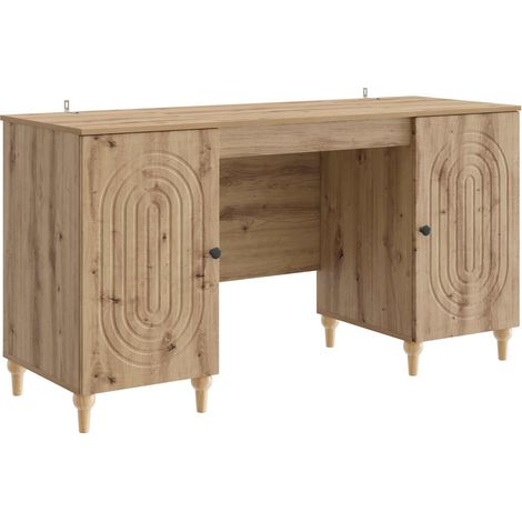 vidaXL Scrivania con lo scaffale Rovere Artigianale 142,5 x 50 x 75 cm