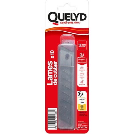 Paquete de 10 recambios de cuchillas para cortador Quelyd SANS MARQUE
