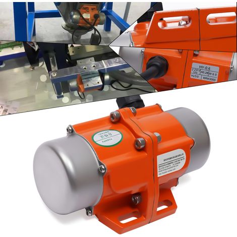 YISSALE – Moteur vibrant 60 W, 220 V, tamis vibrant électrique, 3000 tr/min, IP65, force de vibration 38 kg, vibration réglable, vibrateur à béton pour mines, métallurgie et charbon (1/5)