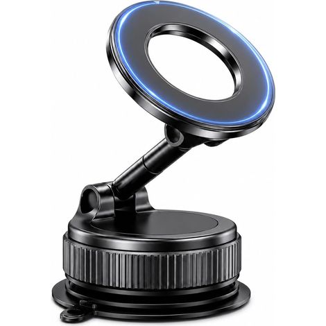 Support magnétique pour téléphone, Support Telephone Voiture Et Aimant Puissant Pour Fixation Stable, Porte Telephone Voiture Rotatif Pour Tableau De Bord Pare Brise Mur Et Utilisation Quotidienne (1/5)