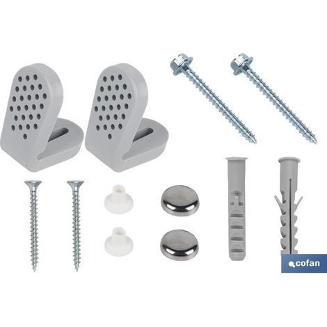 Conjunto Tornillos Fijación Inodoro Y Soporte Nylon Horizontal (1/5)