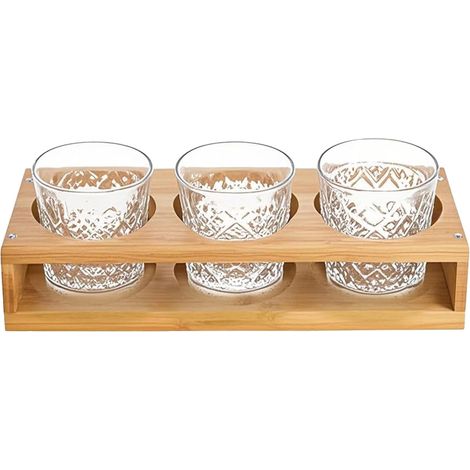 de verre shot Support de rangement pour verres vin en bois