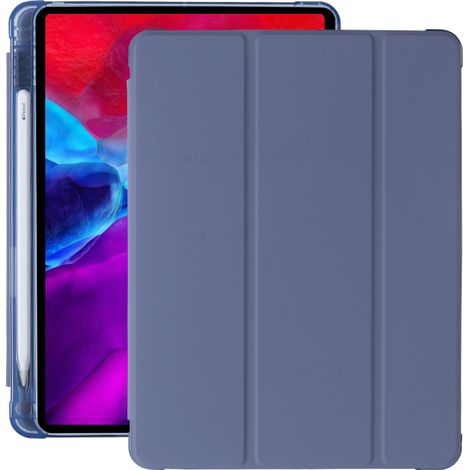Coque Pour iPad 10 2 Pouces - Compatible iPad 9e Génération 2021 iPad 8e Génération 2020 iPad 7e Génération 2019 - Dos Transparent Avec Support Stylo - 1 Pièce (1/5)